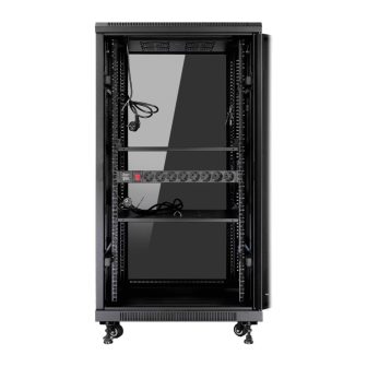 Armário rack de chão 19 polegadas Phasak pro 27U preto 600X600…