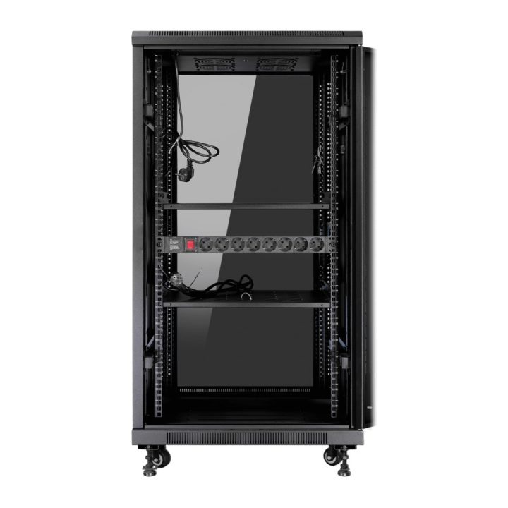Armário rack de chão 19 polegadas Phasak pro 27U preto 600X600…