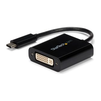 StarTech.com USB-C to DVI Adapter - Black - 1920x1200 - USB Type-C…