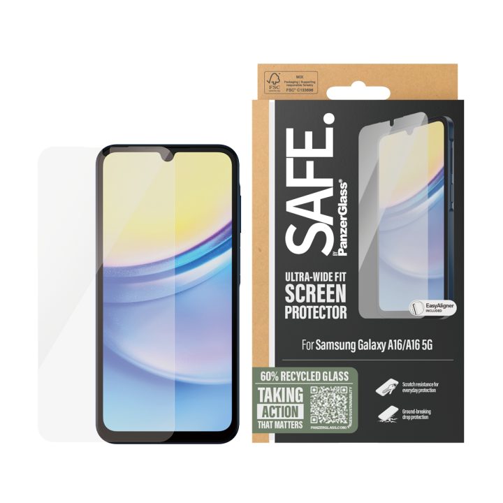 PanzerGlass SAFE. by ® Screen Protector Samsung Galaxy A16 | A16 5G |…