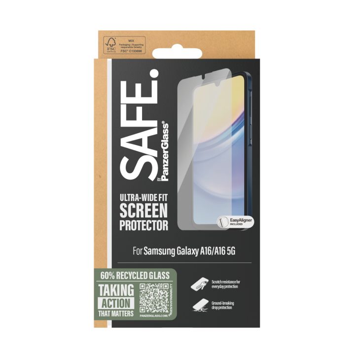 PanzerGlass SAFE. by ® Screen Protector Samsung Galaxy A16 | A16 5G |…