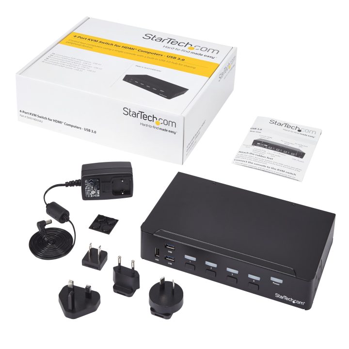 StarTech.com 4-Port HDMI 1080p KVM Switch with USB 3.0