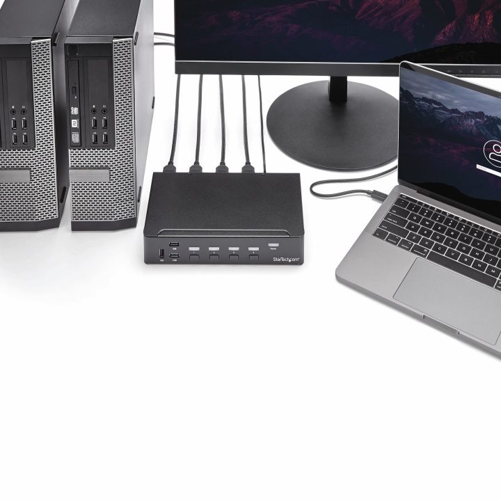 StarTech.com Switch KVM de 4 Portas HDMI 1080p com USB 3.0
