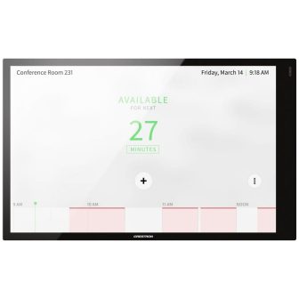 Crestron 10.1 in. wall mount touch screen, black smooth…