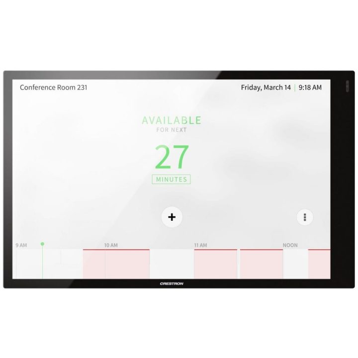 Crestron 10.1 in. wall mount touch screen, black smooth…