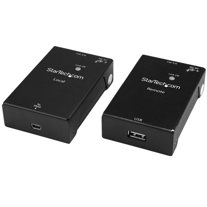 StarTech.com USB 2.0 Extender over Cat5 or Cat6 RJ45 Cable - Up to…