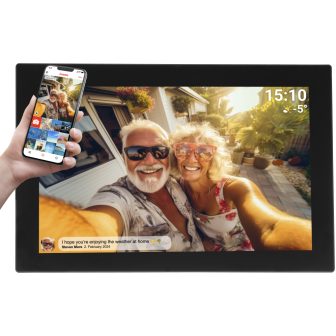 Denver PFF-1037 10.1'' Digital Photo Frame Black 25.6" Touchscreen…