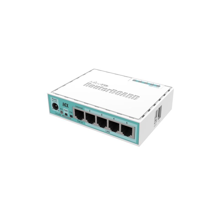 Mikrotik RB750GR3 router Gigabit Ethernet Turquesa, Blanco