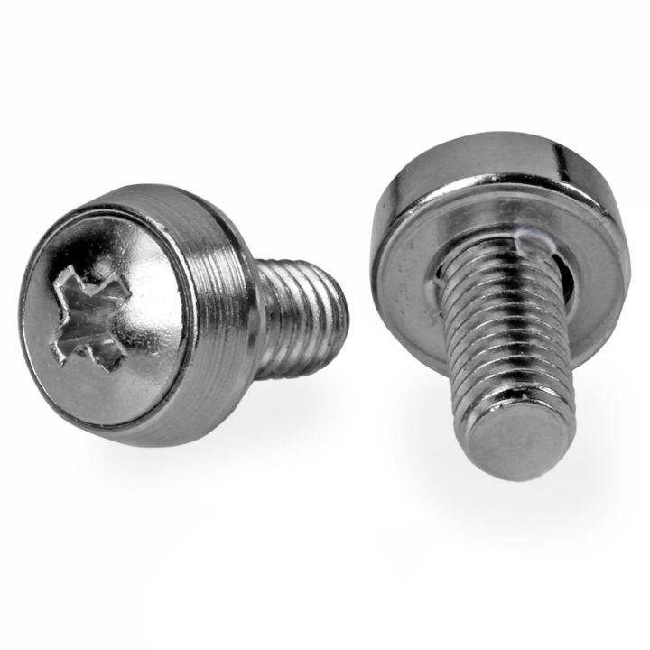 StarTech.com 100-Pack M6 12 mm Screws - 19" or 10" Server Rack and…