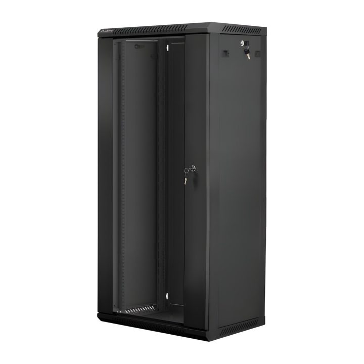 Lanberg WF01-6427-10B armário rack 27U Bastidor de parede Preto
