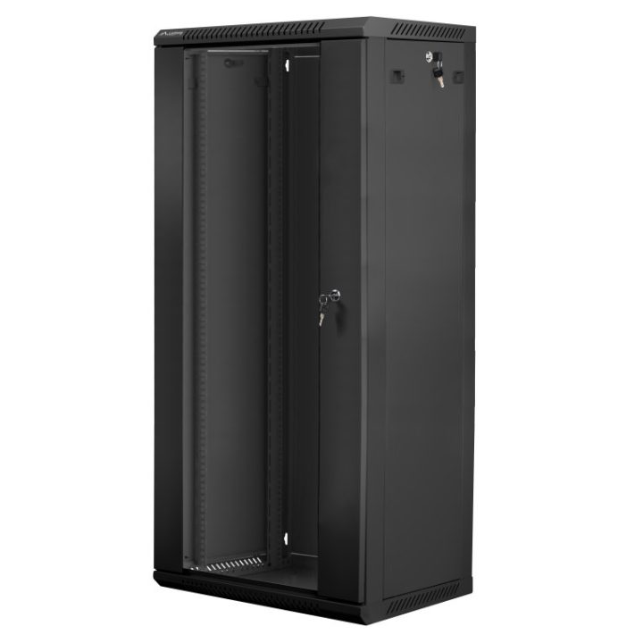 Lanberg WF01-6427-10B 27U Wall-Mount Rack Cabinet Black