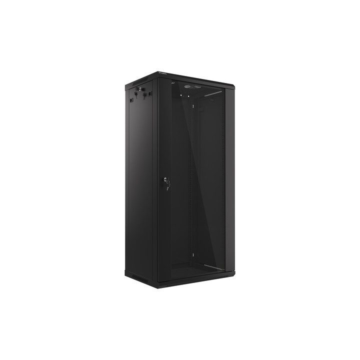 Lanberg WF01-6427-10B armário rack 27U Bastidor de parede Preto
