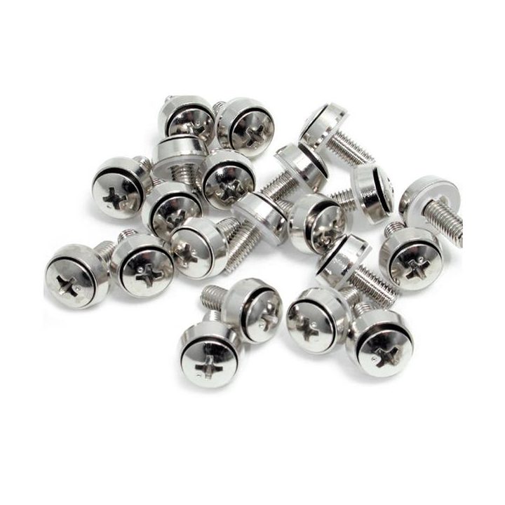 StarTech.com 100-Pack M6 12 mm Screws - 19" or 10" Server Rack and…