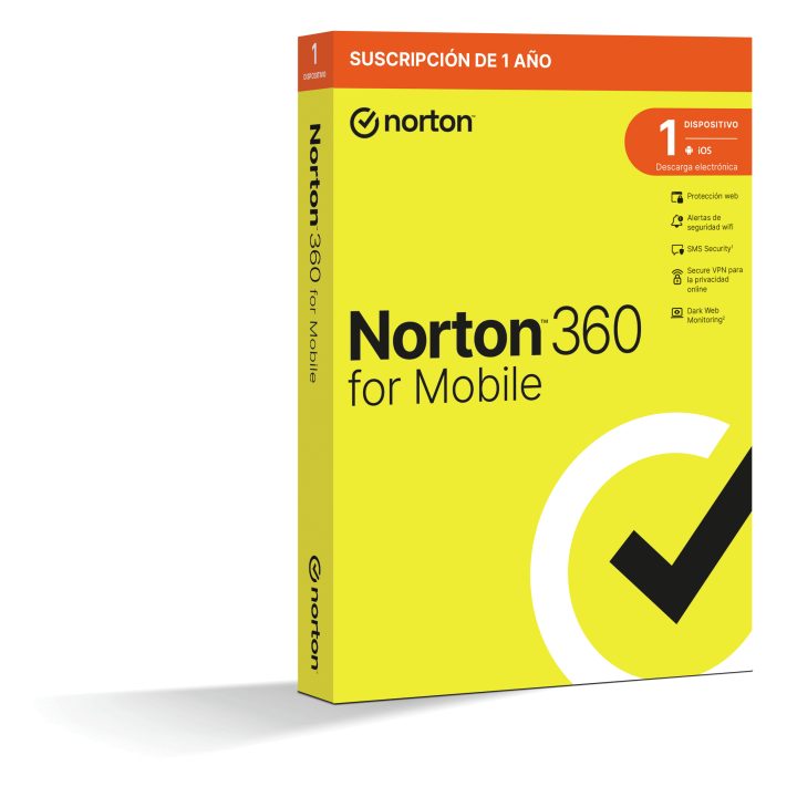 Norton 360 Mobile Segurança de antivírus Base Português 1 licença(s)…
