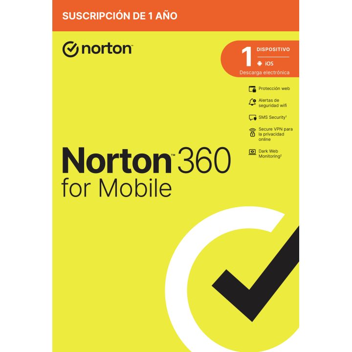 Norton 360 Mobile Seguridad de antivirus Base Portugués 1 licencia(s)…