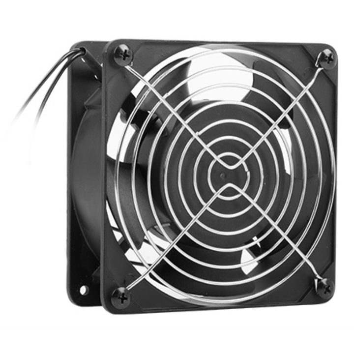 Lanberg 120 mm Rack Fan 19" 230V Metal Grille Black (AK-1501-B)