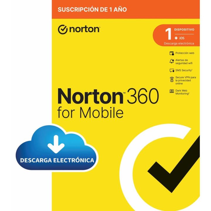 Norton 360 Mobile Antivirus Security Base Spanish 1 license(s) 1…