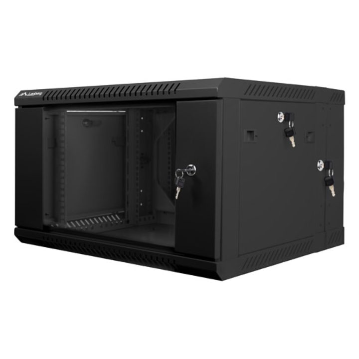 Lanberg WF02-6606-10B 6U Wall-Mount Rack Cabinet Black