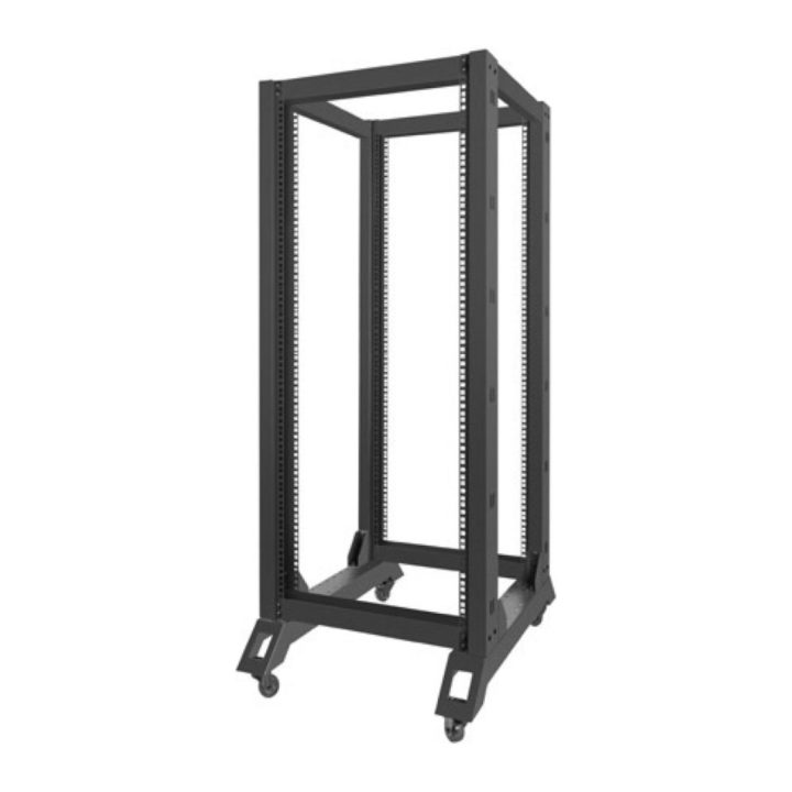 Lanberg OR01-6827-B 27U Open Frame Rack Standalone Black