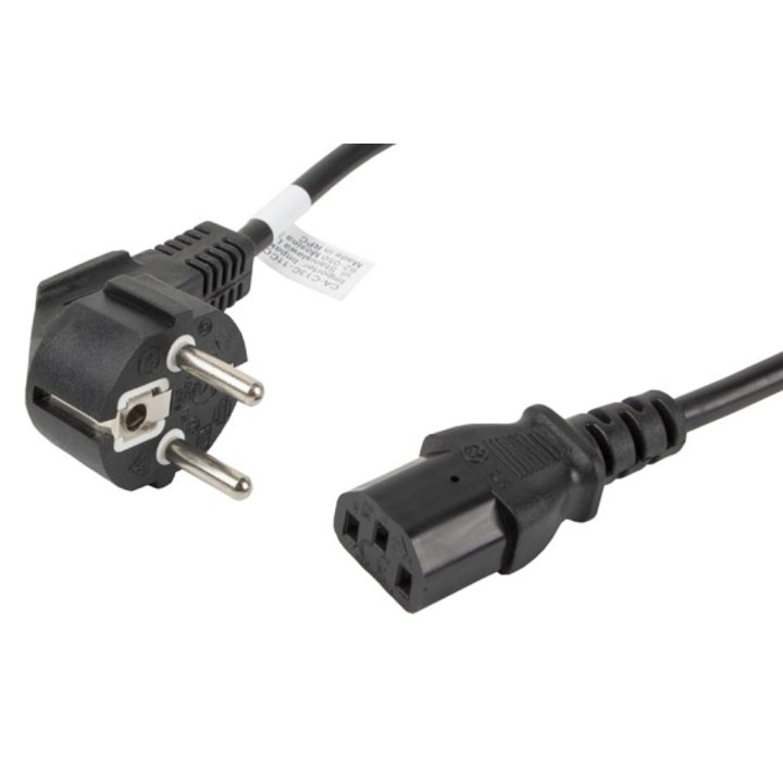 Cabo de alimentação Lanberg Schuko CEE 7/7 para IEC320 C13 1.8m…
