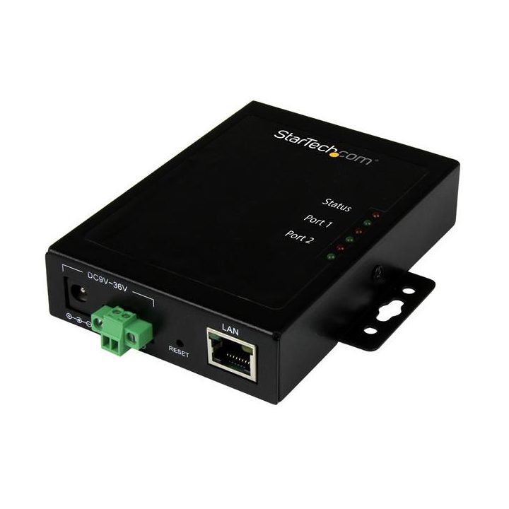 StarTech.com 2-Port RS232 Serial Device Server to IP - Metal