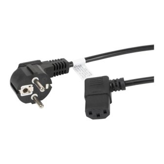 Cabo de alimentação Lanberg Schuko CEE 7/7 para IEC320 C13 angular…