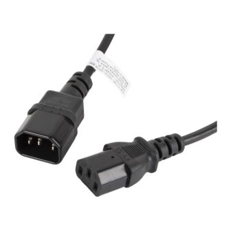 Lanberg CPU Power Extension Cable IEC320 C13 h-IEC320 C14 m 1.8m…