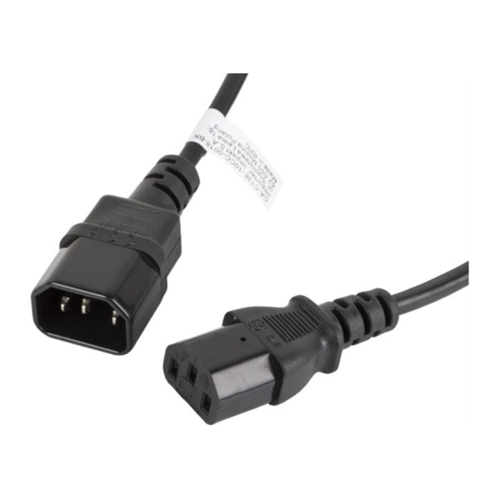 Cabo de extensão Lanberg alimentação CPU IEC320 C13 h-IEC320 C14 m…