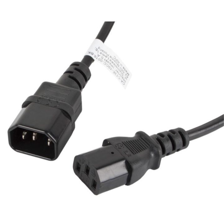 Cable alargador Lanberg alimentacion CPU IEC320 C13 h-IEC320 C14 m…