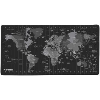 Natec Time Zone Map Maxi Black, Gray (NPO-1119)