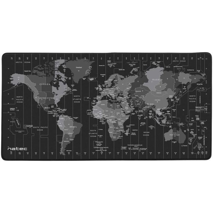 Natec Time Zone Map Maxi Black, Gray (NPO-1119)