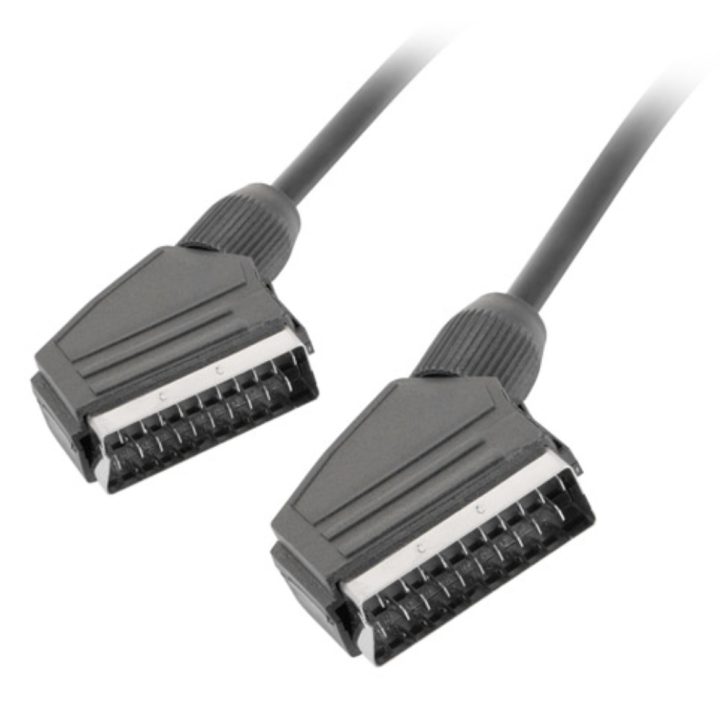 Lanberg SCART Cable Male-Male 1.8m (CA-EUEU-10CC-0018-BK)