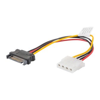 Lanberg Power Cable Molex Female to SATA Male 15cm (CA-SAHD-10CU-0015)