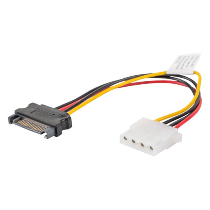 Cabo de alimentação Lanberg molex fêmea-SATA macho 15cm…