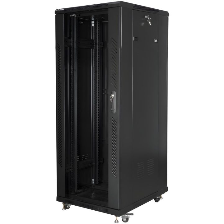 Armário rack de chão Lanberg 19 polegadas 32U 600X800 preto…