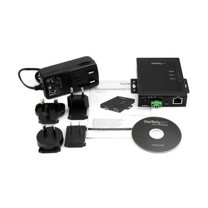 StarTech.com Servidor de Dispositivos Série para IP de 2 Portas RS232…