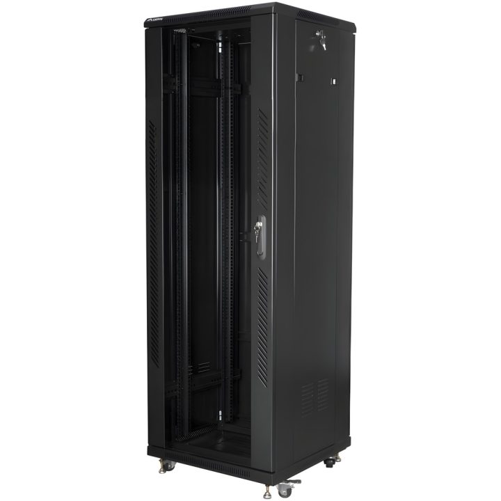 Armário rack Lanberg 19 polegadas 37U 600X600 preto (FF01-6637-12B)