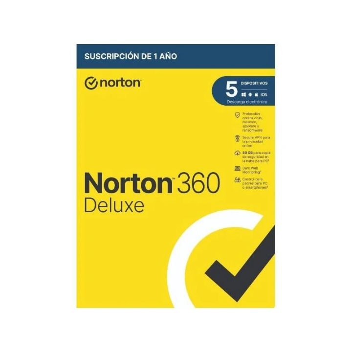 Norton 360 Deluxe Antivirus Security English 1 license(s) 1 year(s)