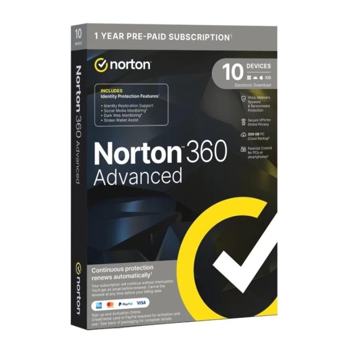 Norton 21468803 Software License and Update Box 1 Year(s)