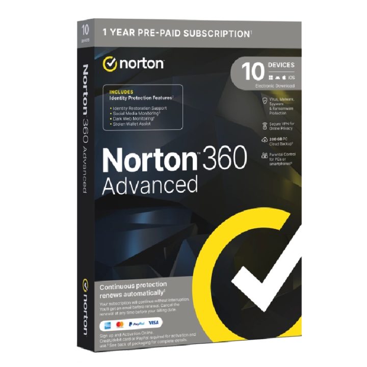 Norton 21468803 Software License and Update Box 1 Year(s)