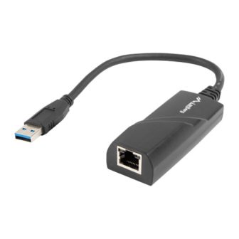 Adaptador red Lanberg USB 3.0 a Ethernet RJ45 Gigabit (NC-1000-01)