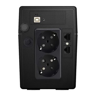 UPS Phasak 850VA interativo AVR 2 x Schuko PH 9485 LCD 0.85kva