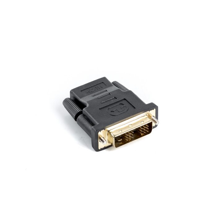 Adaptador Lanberg HDMI fêmea-DVI-d macho 18+1 single link (AD-0013-BK)