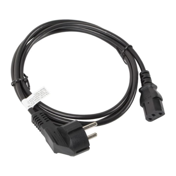 Cabo de alimentação Lanberg Schuko CEE 7/7 para IEC320 C13 1.8m…