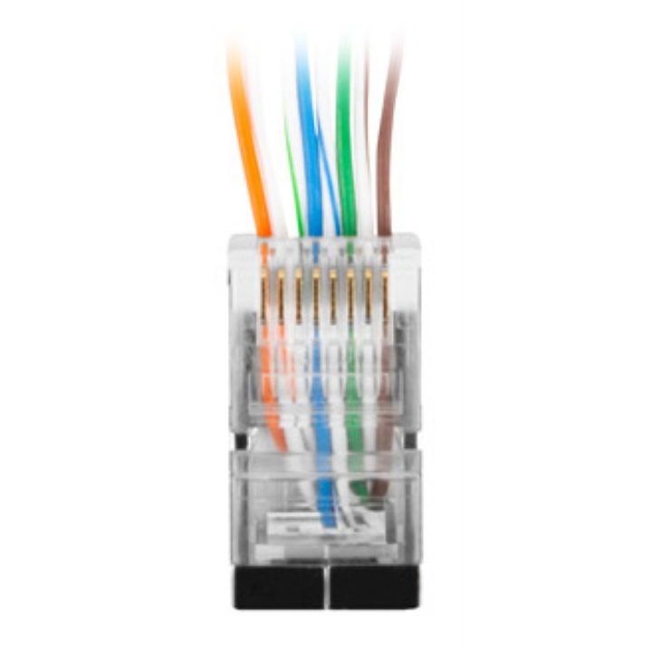 Conector Lanberg cat.6 f-UTP 8P8C pass through type pack 20 unid…