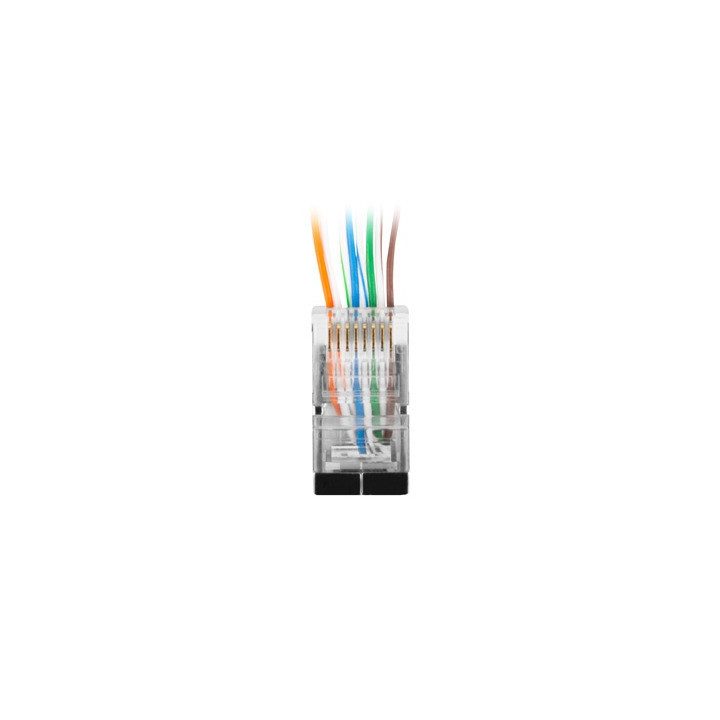 Lanberg Cat.6 F/UTP 8P8C pass-through connector pack 20 pcs…