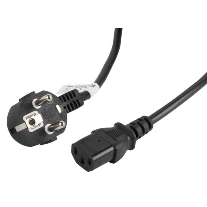 Cabo de alimentação Lanberg Schuko CEE 7/7 para IEC320 C13 5m…
