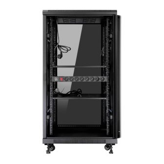 Armario rack de suelo 19 pulgadas Phasak pro 27U negro 600X1000…