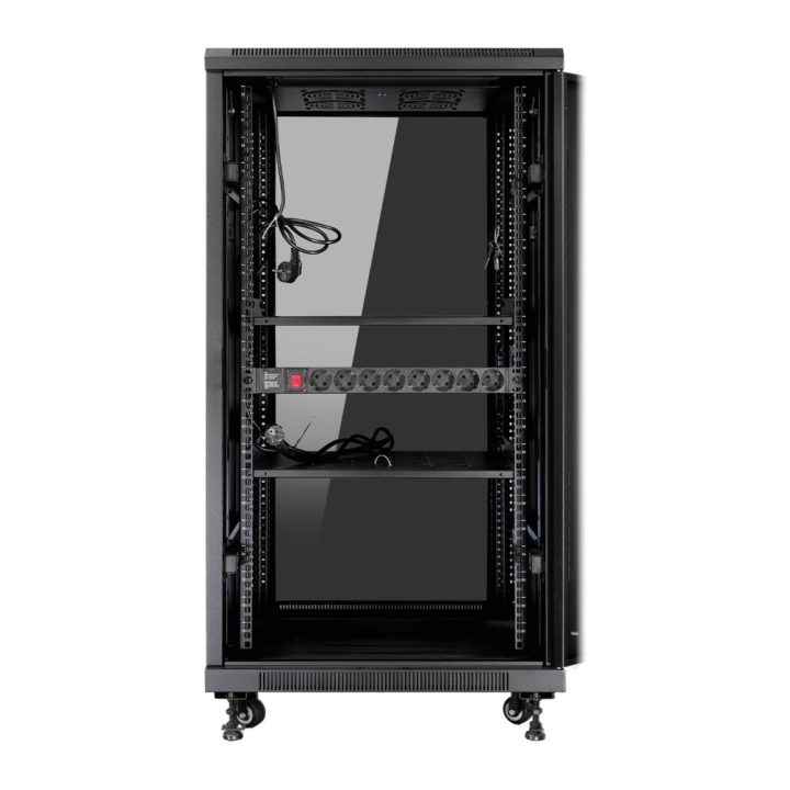 Armário rack de chão 19 polegadas Phasak pro 27U preto 600X1000…