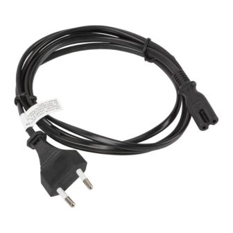 Lanberg Power Cable CEE 7/16 to IEC320 C7 Euro (Figure-8) Black 1.8 m…